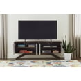 thumbnail image 4 of Modena Solid Wood TV Stand, Walnut, 4 of 11