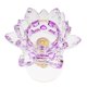 thumbnail image 5 of Artesanía de Cristal Budista, Portavelas de Té de Loto, candeliere, Decoración para hogar Púrpura A Soledad Titular de vela de cristal de cristal, 5 of 8