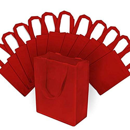 Red Check Print Paper Bag, For Shopping, Capacity: 5kg