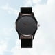 thumbnail image 3 of EeaseMX Reloj de pulsera analógico de cuarzo para hombre, diseño sencillo, correa de cuero, estilo clásico, de lujo (negro), 3 of 7