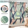 thumbnail image 3 of Yayeee Window Curtains Light Filtering 63"x42" Grommet Panel Pair Home Living Room Decor, Isometric Pink, 3 of 7