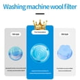 thumbnail image 4 of Kadlawus Plus d'Offres 4 Pcs Sac en Filet Anti-Peluches Flottant pour Machine à Laver Sac en Filet Filtre à Cheveux Réutilisable Piège à Peluches pour Plateau, 4 of 9