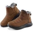 thumbnail image 2 of Ablanczoom Snow Boots Womens with Warm Fuzzy Faux Fur Slip-on Woman Winter Booties Shoes, 2 of 7