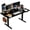 Natural, variant on Electric Height Adjustable Desk, 55x24 Inches Standing Desk with 3 Memory Presets & Child Lock, Quiet Motor, Industrial Steel Frame, for Content Creator Desk, White