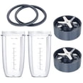 thumbnail image 1 of Juego de piezas de repuesto Nutribullet, vasos de 32 onzas, 2 piezas con juntas, 2 piezas, 1 of 9