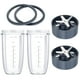 thumbnail image 1 of Juego de piezas de repuesto Nutribullet, vasos de 32 onzas, 2 piezas con juntas, 2 piezas, 1 of 9