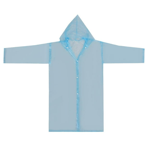 Impermeable desechable para adultos, capucha de emergencia, Poncho para acampar, prendas de vestir Azul jinwen Adulto Impermeable No Disponible