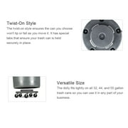 Trash Can Dolly Heavy-duty | 5 Caster | 460 Lb Capacity | 18 Gray