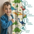 thumbnail image 3 of Blackout Kids Curtains,Colorful Dinosaurs Palm Pattern Childrens Insulated Curtains Set Of 2,Bedroom Essentials,Toddler Room Decor 52"x84", 3 of 5