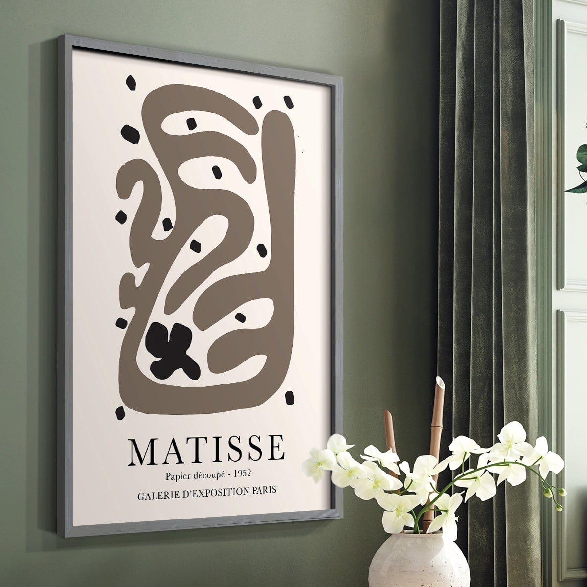 Matisse CCXX in Solid + Manufactured Wood Solid Wood 11 x 14 Framed Print