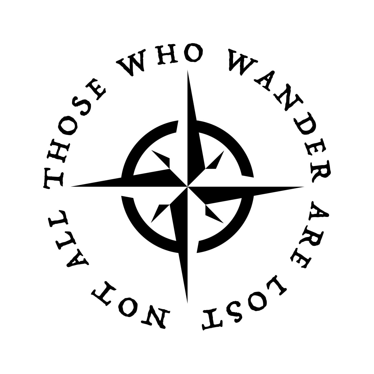 Not All Those Who Wander Are Lost Sticker Decal Die Cut - Self Adhesive ...