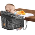 thumbnail image 1 of MTWML Silla alta con gancho y bandeja, silla alta portátil para bebé que se fija a la mesa, silla alta con clip para mesa rápida para bebés y niños pequeños. Asiento de alimentación para bebé para mes, 1 of 5