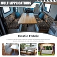 thumbnail image 3 of FORUDESIGNS Tiger Camo Pattern 2 Pcs RV Dinette Cushion Covers Breathable RV Couch Cover Elastic Loveseat Sofa Chair Cover Furniture Protector for RV Camper Car Bench, 3 of 7