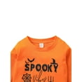 thumbnail image 4 of Diconna Chandail d'Halloween pour Enfants à Imprimé de Lettres, Col Rond, Manches Longues, Chandail, 4 of 9