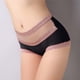 thumbnail image 2 of Gibobby Ropa interior termica Wome Tallas grandes Bragas color sólido Cintura alta Bragas encaje sexy Calzoncillos （Negro， XL), 2 of 5