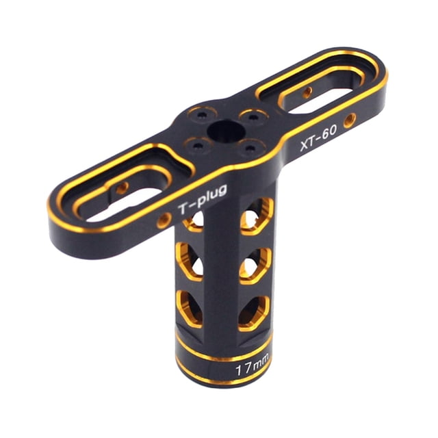 Rueda RC de aleación de aluminio 17mm Baoblaze herramienta de reparación para neumáticos modelo RC Amarillo
