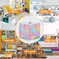 thumbnail image 5 of Foldable Fabric Storage Bin Home Cubes Clothing Organizer Bins Large Collapsible Box Basket for Home Organizer Pastel Rainbow Tie-dye, 5 of 7