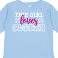 thumbnail image 4 of Inktastic This Girl Loves Soccer Girls Long Sleeve Toddler T-Shirt, 4 of 5