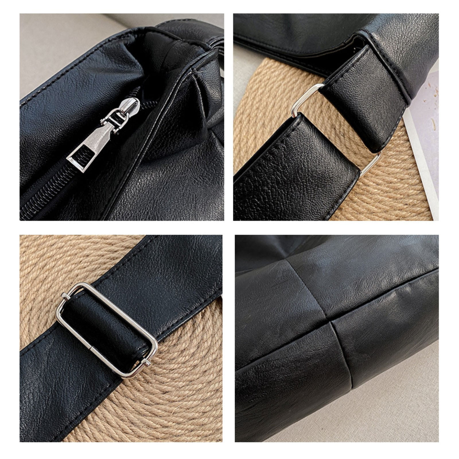Faraee Hobo Bags for Women Leather Crossbody Shoulder Tote Bag Large Slouchy Handbags Purses for Casual Work