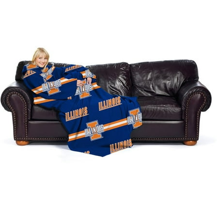NCAA Illinois Fighting Illini Comfy Throw, Stripes