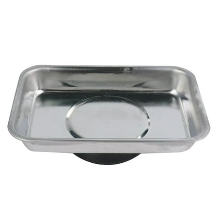 

QUSENLON 4 Inch Rectangle Magnetic Tray for Screws Sockets Bolts Pins Keep Small Parts Neat Corrosion-resistant for Garage Office