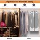 thumbnail image 2 of 12pcs Fundas Ropa Armario, Protectores de Ropa Transparente Anti-Polvo y Transpirable con Cremallera para almacenamiento Vestidos Largos, Trajes, Abrigos, Blusas (Borde negro,, 2 of 5