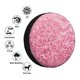 thumbnail image 4 of Fotbe Pink Glitter Funda de Llanta de Repuesto con Estampado, Engrosada, Ajuste Universal para Jeep, Remolque, RV, SUV, Camión-15 inch, 4 of 6