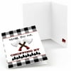 Lumberjack - Channel The Flannel - Buffalo Plaid Party Thank You Cards (8 count)