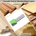 thumbnail image 6 of Uxcell 2 Pieces Bottom Cleaning Router Bit 1/2" Shank 7/8" x 25/32" Cut Carbide Tipped Mortising Bit, 6 of 7