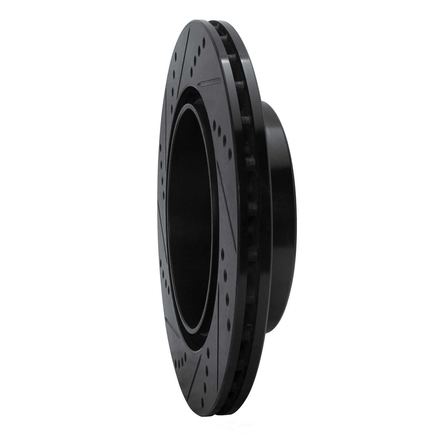 Dynamic Friction Company 633-72036R DFC Brake Rotor - Drilled And Slotted - Black