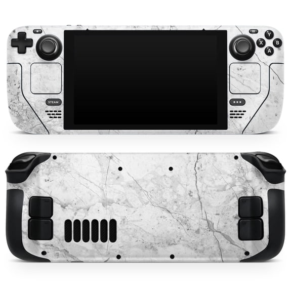 Design Skinz - Compatible with Steam Deck - Skin Decal Protective Scratch-Resistant Removable Vinyl Wrap Cover - Cracked Marble Surface