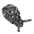 thumbnail image 1 of Unisex Kitchen Catering Chef Tie Back Hat Cap Headwrap para Restaurante, Cafetería, Bakery Cook Waiter, 11 Pattens para Elegir , Cuchillo tenedor shamjiam Casquillo del cocinero, 1 of 5