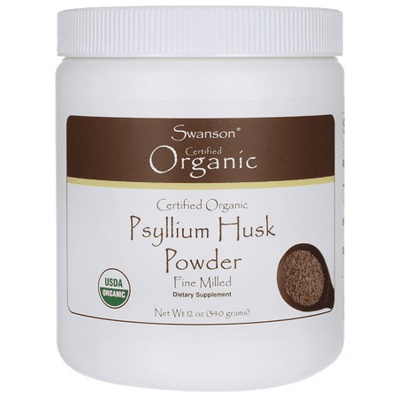 Swanson Psyllium Husk Powder - Certified Organic 12 oz