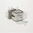 thumbnail image 2 of Household Essentials Saucer Storage Box, Holds 12 Saucers with Felt Protectors, Windowed Panel, 2 Riveted Handles, Foldable and Stackable Box, 2 of 8