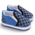 thumbnail image 4 of Baby Boys Girls Soft Anti-Slip Sole Plaid Sneakers, 4 of 6