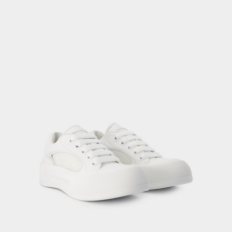 【関税込み】Deck Sneakers - Alexander McQueen - Calfskin - W Alexander Mcqueen Deck Sneakers - Calfskin - White White