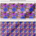thumbnail image 2 of Soimoi Cotton Poplin Fabric Purple & Lavender Blue Flower Floral Decor Fabric Printed Yard 42 Inch Wide, 2 of 7