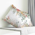 thumbnail image 3 of Spring Floral Pillow Covers 18x18 Inch Decorative Throw Pillow Cover, Watercolor Roses Eucalyptus Leaves Botanical Sofa Pillowcases Accent Cushion Case Home Decor Bedroom Living Room, 3 of 6