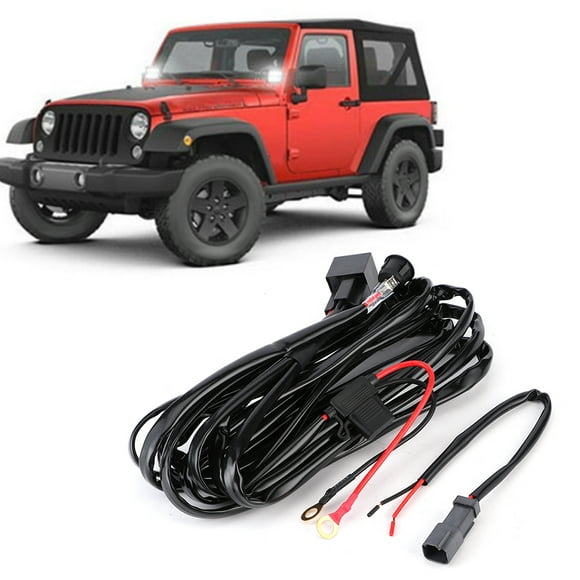 Wiring Harness Switch Wire Harness Led Light Wire Harness Led Work Light Wiring Harness 12V/40A Waterproof Car Wiring Harness For LED Work Light Bar Switch On/Off Control