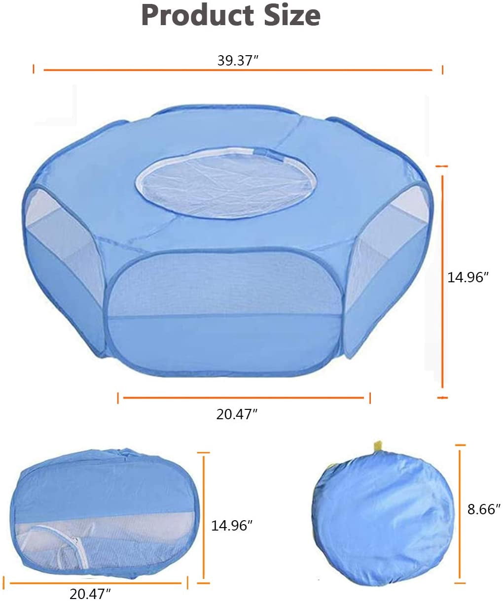 Small animal baby playpen with anti-escape portable breathable waterproof indoor playground fence cage cat puppy guinea pig hamster chinchilla rabbit