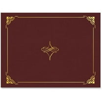 Geographics Gold Foil Border Certificate Holder, Cordova, 5 pack
