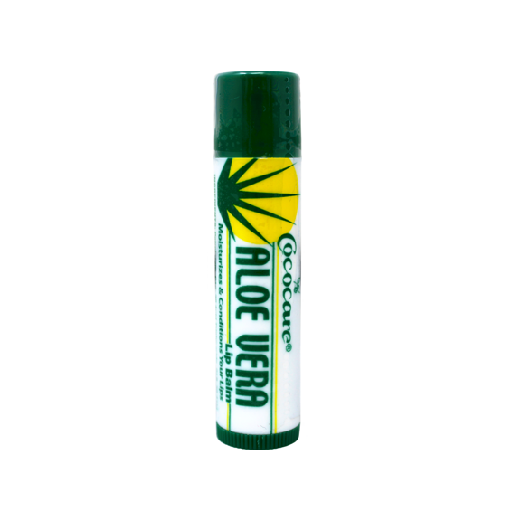 Cococare Aloe Vera Lip Balm for Chapped Lips, Moisturizes & Conditions Your Lips, 0.15 OZ
