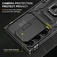 thumbnail image 4 of Allytechgroup Magnetic for Samsung Galaxy S23 Ultra Case with 1x Screen Protector, Rotatable Kickstand Support Car Mount Slide Camera Cover Protective Phone Case for Women Men, Black, 4 of 7