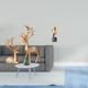 thumbnail image 2 of Escultura de reno europeo, arte abstracto, figura coleccionable, artesanía para amantes de los ciervos, estatua de resina, recuerdo, decoración para e, 2 of 8