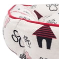 thumbnail image 4 of SAFAVIEH Grover Regular Pillow Style Dog Bed, Ivory/Red, 4 of 6