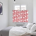 thumbnail image 3 of Tropical Plants Kitchen Curtains Window Panels, Summer Farmhouse Vintage Camels Red Insulated Window Treatment Curtain, Grommet Curtains for Bedroom/Living Room/Bathroom, 2 Piece 52"Wx72"L, 3 of 8