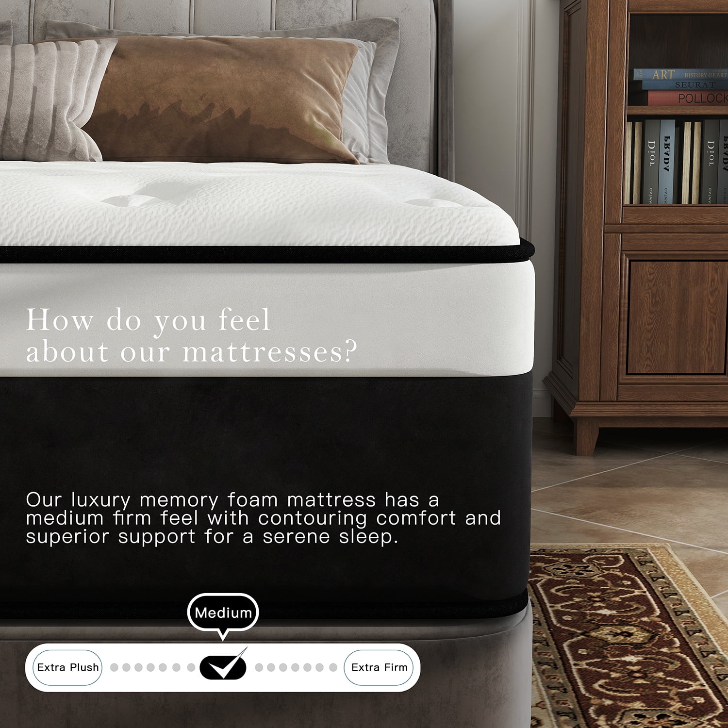 DalisTairy 8" Twin Mattress Gel Memory Foam Spring Hybrid Mattress in a Box,Medium Firm