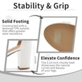 thumbnail image 6 of Ecetana Women's High Heel Sandals with Bow Strappy Chunky Heel Dress Shoes for Party Wedding, 6 of 7