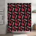 thumbnail image 5 of Fuzoiu Heart and love Print Waterproof Shower Curtain 72x72in with Heavy Duty Metal Grommets,Machine Washable Spring Modern Shower Curtains, 5 of 5