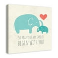 thumbnail image 2 of Creative Products Elephant Smiles 24x24 Canvas Wall Art, 2 of 5